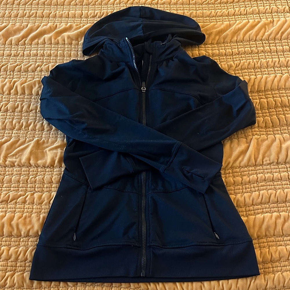 Fabletics black zip up Hoodie